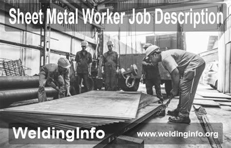 sheet metal helper|sheet metal worker duties.